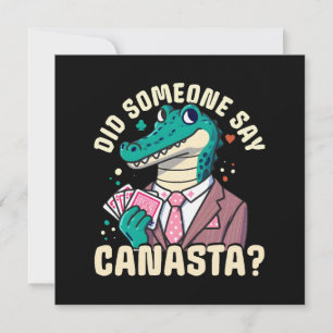 Invitation Quelqu'Un A Dit Canasta