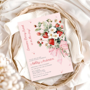 Invitation Quelqu'un Berry Sweet moderne Baby shower de cabot