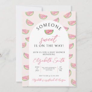 Invitation Quelqu'un de Sweet est en chemin, Baby shower,