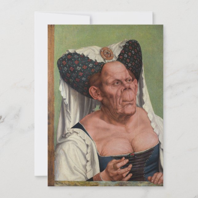 Invitation Quentin Matsys - Une Vieille Femme Grotesque (Devant)
