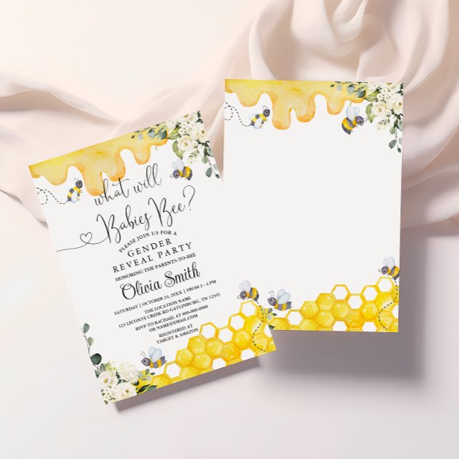Invitation Qu'est-ce que les bébés seront la fête de la révél (Créateur téléchargé)