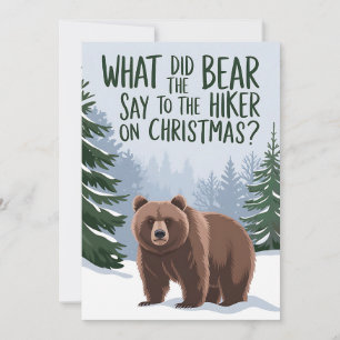 Invitation Qu'Est-Ce Que L'Ours A Dit À La Randonnée De Noël 