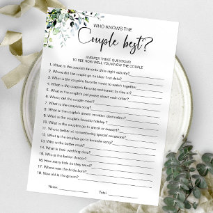 Invitation Qui Connaît Le Couple Meilleur Jeu De Fête des mar