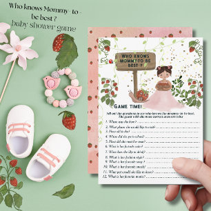 Invitation Qui connaît le mieux maman-to-be ? Berry Sweet Gam