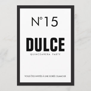 Invitation QUINCEAÑERA 15 Anniversaire