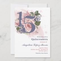 Quinceañera 15e Élégante Florale