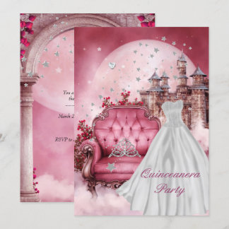 Invitation Quinceanera 15e fête d'anniversaire