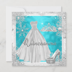 Invitation Quinceanera 15ème Elite Élégante fête d'anniversai