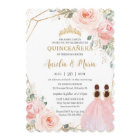 Quinceañera Blush Rose Floral Mis Quince XV Twins