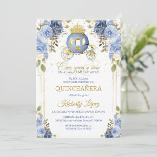 Invitation Quinceanera Cinderella Princess Carriage