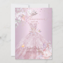 Quinceanera Dusty Rose Parties scintillant Gown Po