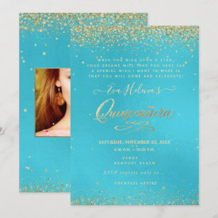 Invitation Quinceañera, Écrit dans le Star, DO-IT-YOURSELF Aq