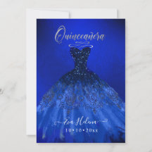 Quinceañera, Gown étincelante, bleu électrique