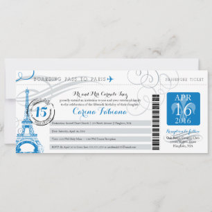 Invitation Quinceanera   Paris