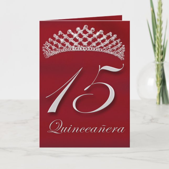 Invitation Quinceañera pour le 15ème anniversaire (Devant)