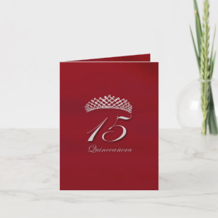 Invitation Quinceañera pour le 15ème anniversaire