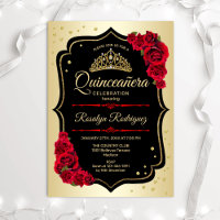 Quinceanera - Rouge Noir Or
