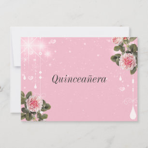 Invitation Quinceanera, Sweet Sixteen, Bat Mitzvah