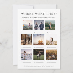 Invitation Quinn Où étaient-ils jeu de photos de vacances