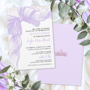 Invitation Quinze ans pourpre
