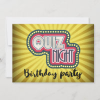 Quiz Nuit AnniversaireTrivia Party on Yellow Sunra