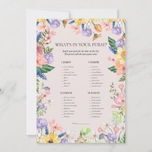 Invitation Qu'y a-t-il dans votre Baby shower de poche