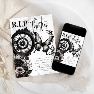Invitation R.I.P Trente ans   Fête d'anniversaire 40 ans