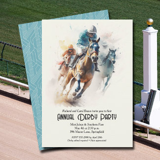 Invitation Race Hors Derby Party