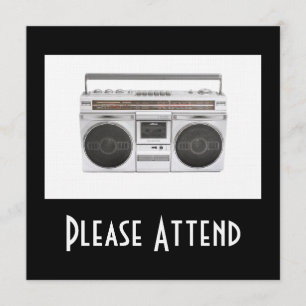Invitation Radio Boxbox Old School