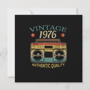 Invitation Radio vintage 1976 Cadeau d'anniversaire de qualit