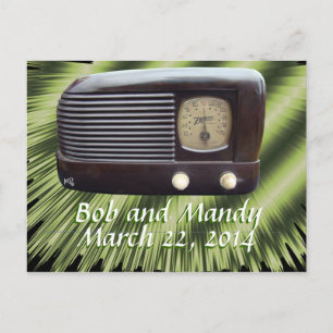 Invitation Radio Vintage-personnaliser