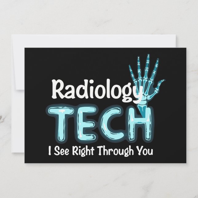 Invitation Radiologie Tech Humour X Ray (Devant)