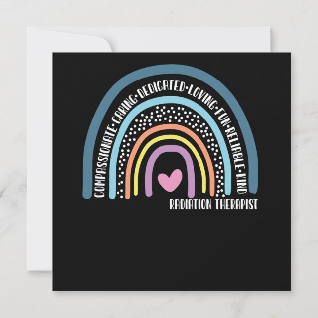 Invitation Radiothérapeute Soin compatissant dédié (Devant)