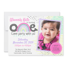 Rainbow Baby 1er anniversaire Kawaii Doodles Photo