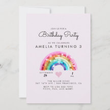  Rainbow Birthday Party