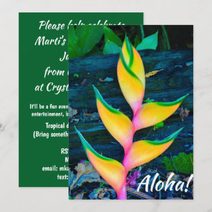 Invitation Rainbow Heliconia, Haena, Kauai, Hawaii