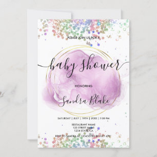 Invitation Rainbow Holographic Parties scintillant Drivers Ba