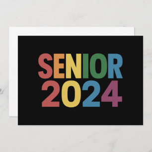 Invitation Rainbow LGBT Pride Senior 2024 Graduation