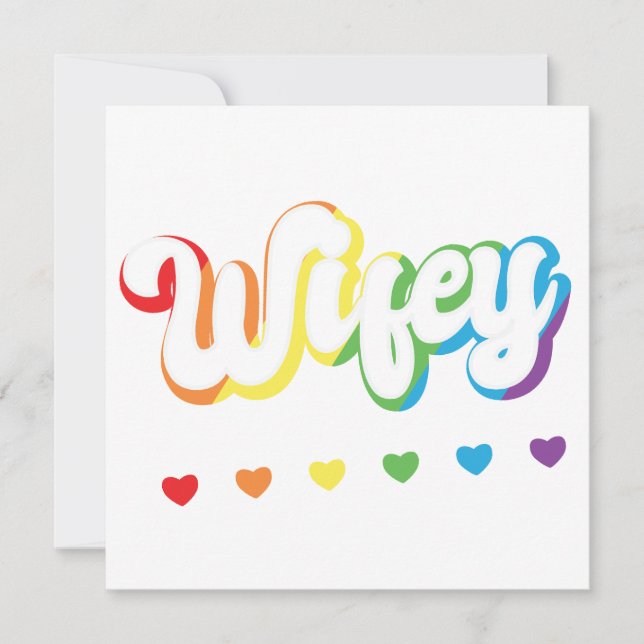 Invitation Rainbow LGBTQIA Lesbienne soutien Gay (Devant)
