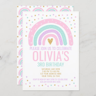 Invitation Rainbow moderne