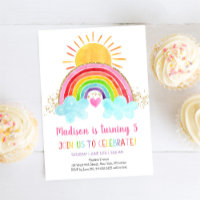 Rainbow Sunshine Rose Gold Anniversaire