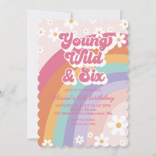 Invitation Rainbow Young Wild et Six 6e anniversaire Invitati