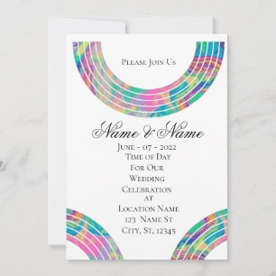 Invitation Rainbows multicolores Thunder_Cove