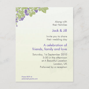 Invitation Raisins 4.25x5.5