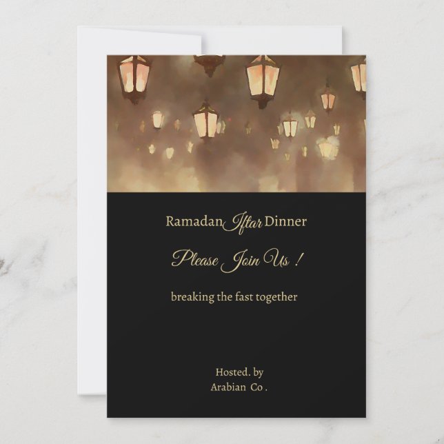 Invitation Ramadan Lampards - Iftar (Devant)