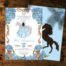 Ranchero Charro Quinceanera bleu clair