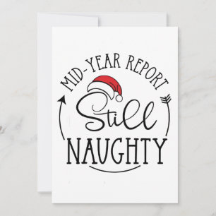 Invitation Rapport de milieu d'année Toujours marrant Santa N