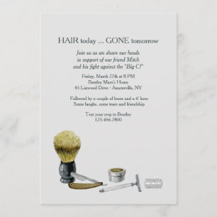 Invitation Rasage de l'invitation d'éléments