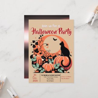 Invitation rassemblement d'Halloween
