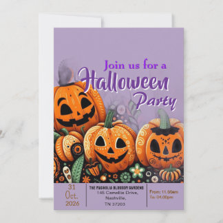 Invitation rassemblement d'Halloween